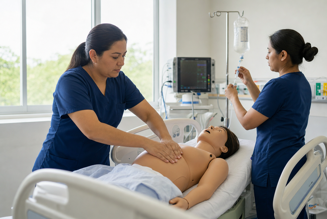 Simulación de emergencias obstétricas y hemorragia obstétrica
