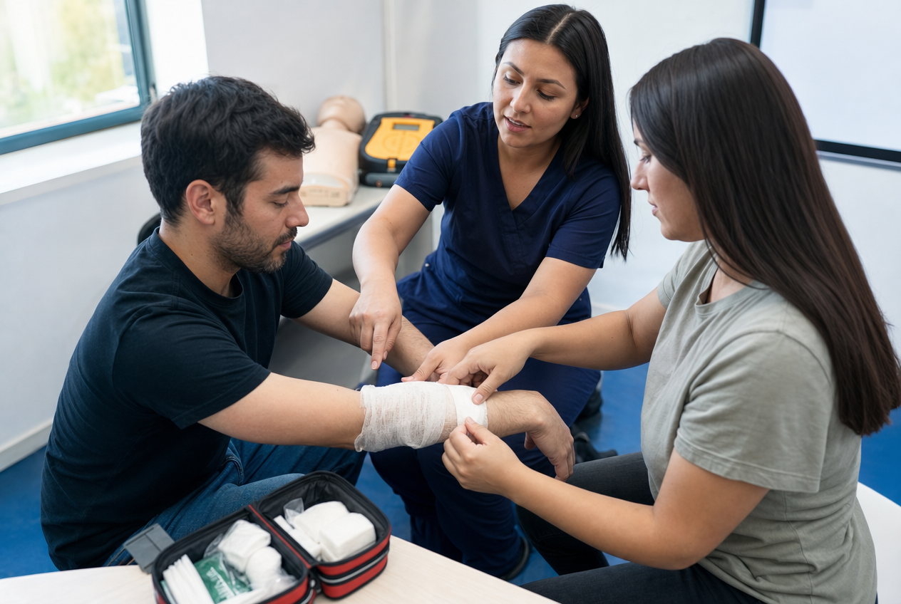 Curso de primeros auxilios, RCP y uso del DEA